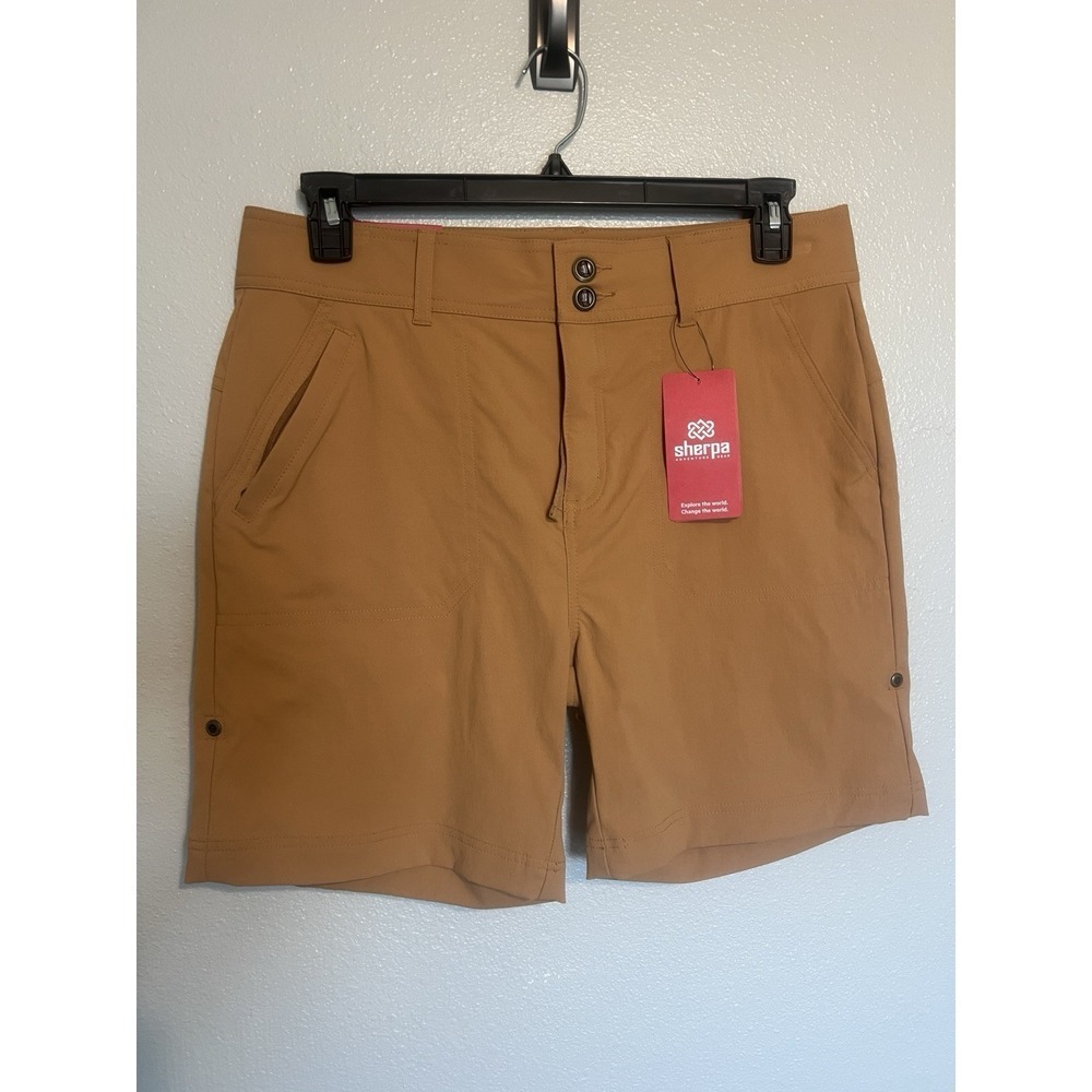 Sherpa Bara Shorts Caramel Womens Shorts Size‎ Large (US 12) Hiking Climbing